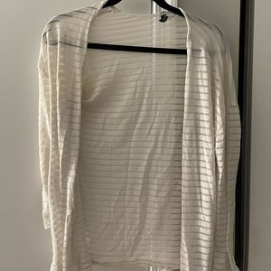 Barely worn white lined cardigan (H&M)